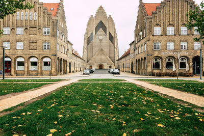 View of historic building against sky