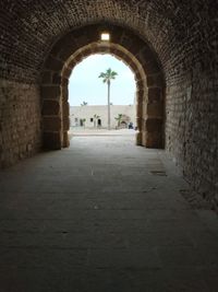 Archway of historical building