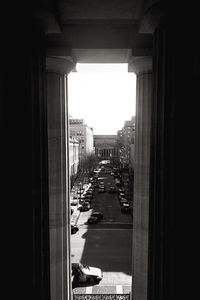 Buildings in city against sky