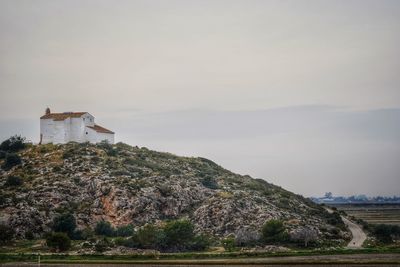 Scenic view of historic building against sky