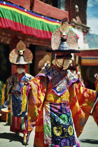 Performers at monastery in ladakh