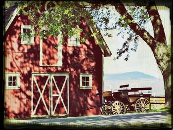 Built structure with trees in background