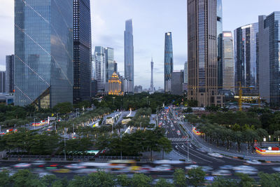 View of buildings in city