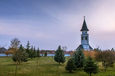 View of bell tower against sky