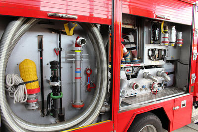 View of cars in bus