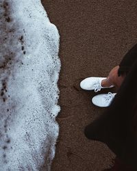 Low section of man on beach