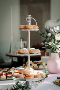 Close-up of cake on table