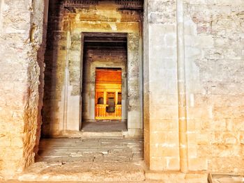 Doorway in historic building