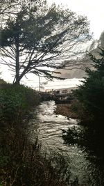 Scenic view of river against sky