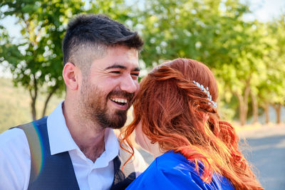 Portrait of smiling couple