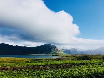 Scenic view of landscape against sky