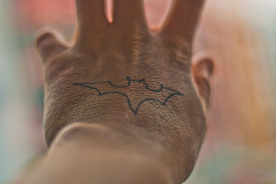 Close-up of human hand