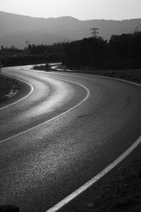 View of road against sky