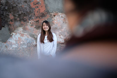 Portrait of beautiful young woman