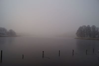Scenic view of calm lake