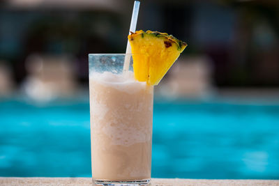 Close-up of drink on table