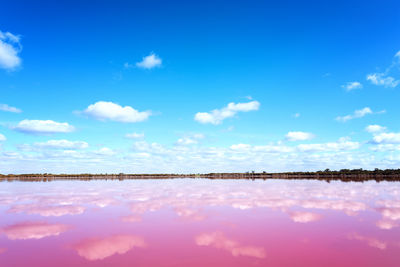 Reflection of clouds in water