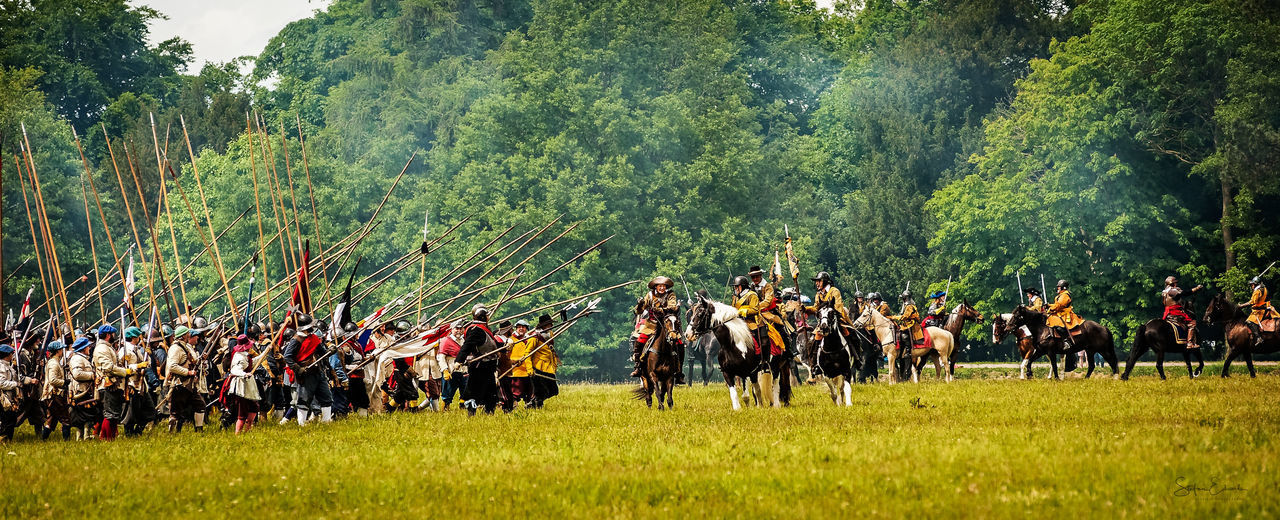 MEN ON FIELD