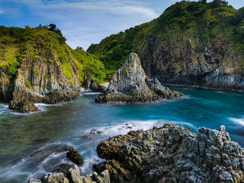  a kryptonite rock that is millions of years old, semeti beach, lombok, indonesia