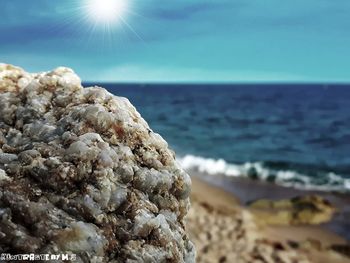 Close-up of sea against sky