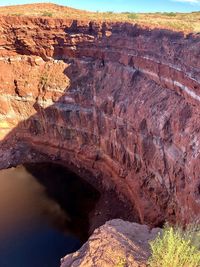 View of rock formations