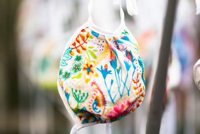 Close-up of multi colored decoration hanging for sale