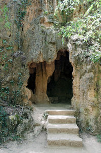 Close-up of rock formation