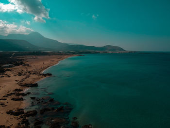 Scenic view of sea against sky