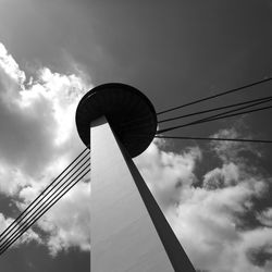 Low angle view of cables against sky