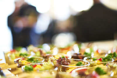 Close-up of meal served in bowl