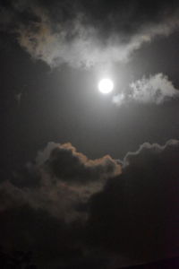 Low angle view of cloudy sky