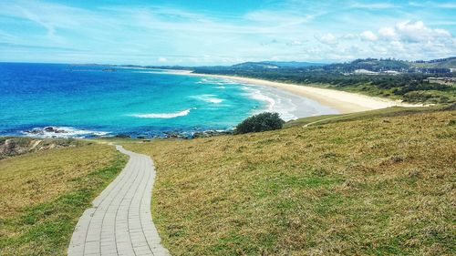 Scenic view of sea against sky