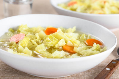 Close-up of salad served in bowl
