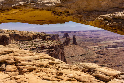 Scenic view of mountain against sky