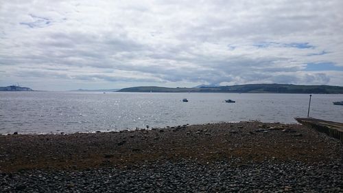 Scenic view of sea against sky