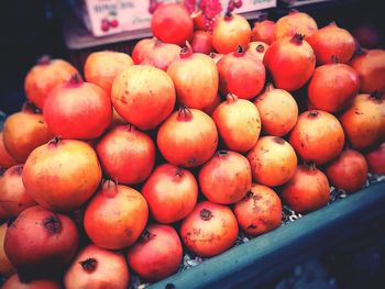 Close-up of tomatoes for sale in market