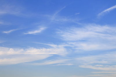 Low angle view of clouds in sky