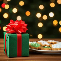 Close-up of christmas decorations on table