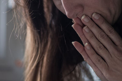 Close-up of woman