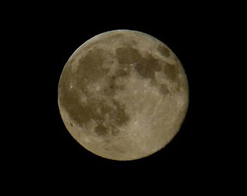 Low angle view of moon in sky