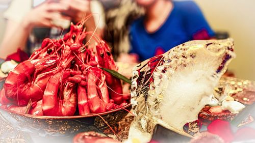 Close-up of food for sale at market