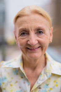 Portrait of smiling senior woman