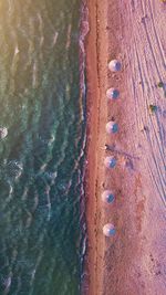 Full frame shot of wet sand