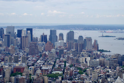 High angle view of cityscape