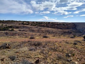 Scenic view of landscape against sky