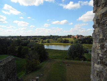 Scenic view of river against sky