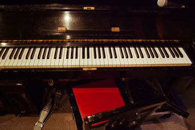 Close-up of piano