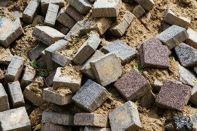 Full frame shot of stones