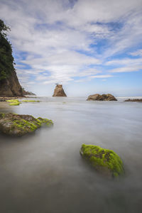 Tranquility view of the kuala penyu, sabah, malaysia