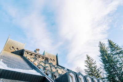 Low angle view of building against sky